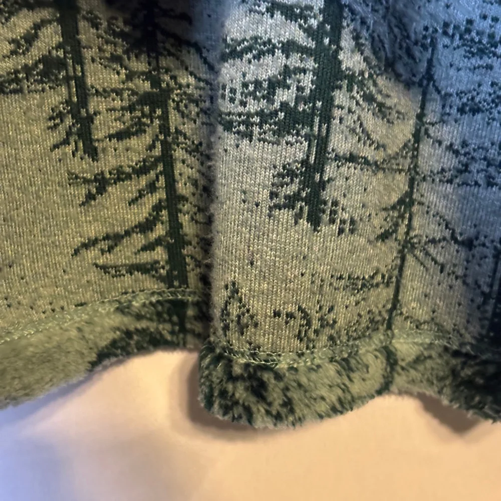 Artisan Sunchein Forest Print Fleece Lodgecore Jacket Made in USA Size Large - Picture 10 of 10